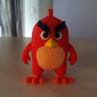 Small Angry Bird Red - 3dFactory - 3dPrintable 3D Printing 91528