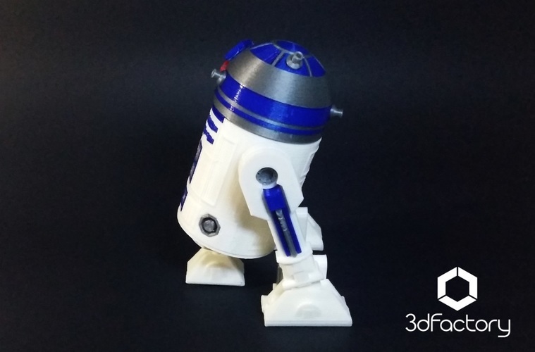 R2D2 3d Printed - Star Wars - 3dFactory Brasil 3D Print 91964