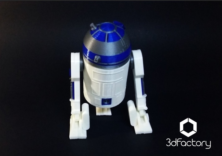 R2D2 3d Printed - Star Wars - 3dFactory Brasil 3D Print 91965