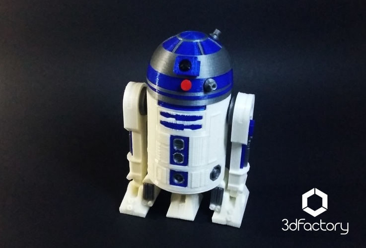 R2D2 3d Printed - Star Wars - 3dFactory Brasil 3D Print 91966