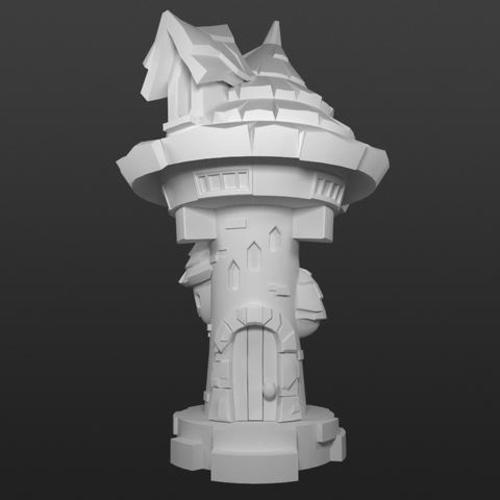 Elemental Village - Arcane Library 3D Print 92229
