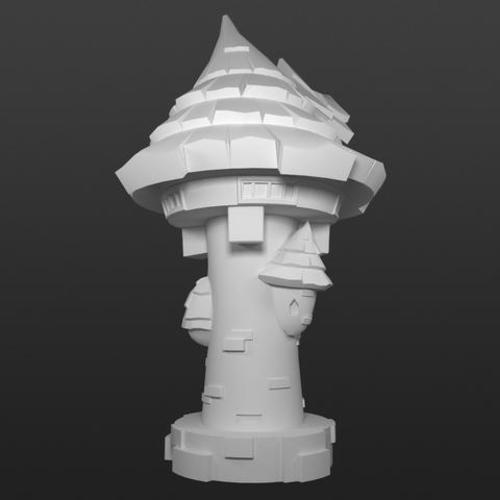 Elemental Village - Arcane Library 3D Print 92230