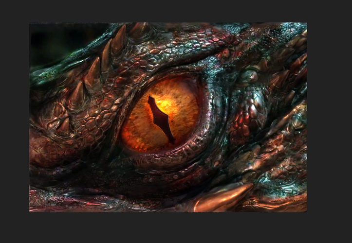 The Hobbit: Smaug's Eye -Low Resolution 3D Print 92337
