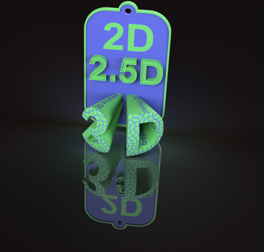 2D 2.5D 3D Dualstrusion 3D Print 92468