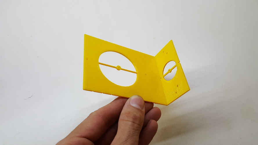 Door handle hole template 3D Print 92694