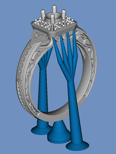 diamond ring 3D Print 92778 diamond ring 3D Print 92778