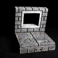 Small OpenForge 2.0 Cut Stone Square Window 3D Printing 93059