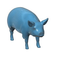Small Figurine, toy, a  Pig 3D Printing 93144
