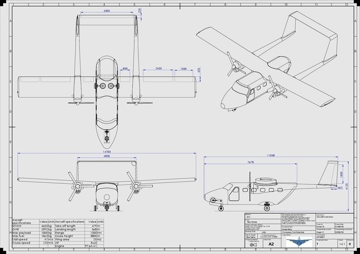 Airplane scale model: AF-01 3D Print 93295