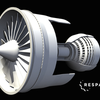 Small Turbine engine model 3D Printing 93305