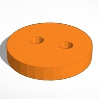 Small Round Basic Button 3D Printing 93348