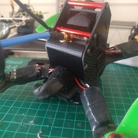 Small BeeRotor X200 Back Cover and VTX Mount 3D Printing 93411