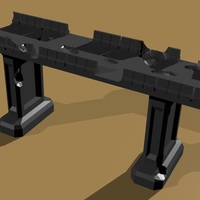Small Wargame overpass wh40k scale 3D Printing 93439