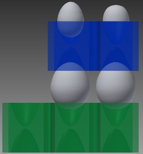 Universal Stacking Egg Carton 3D Print 93555