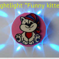 Small Nightlight "Funny kitten"  3D Printing 93595