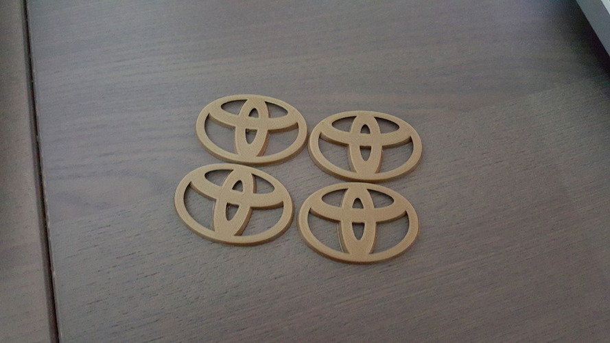Toyota Emblem for Hubcaps - 2 styles  3D Print 93627