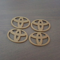 Small Toyota Emblem for Hubcaps - 2 styles  3D Printing 93627