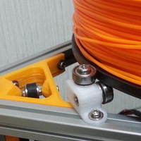 Small Mini Kossel spool mount for 1515 aluminum extrusion. 3D Printing 93921