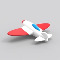 Small 3D Spitfire plane 3D Printing 94674