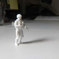 Small Modern Soldier Escale: 1/24 3D Printing 95000
