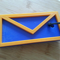 Small Letter keychain for your mailbox key! 3D Printing 95078