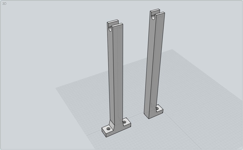 Filament spool holders for Mendelmax 2 or any T-slot printer. 3D Print 95133
