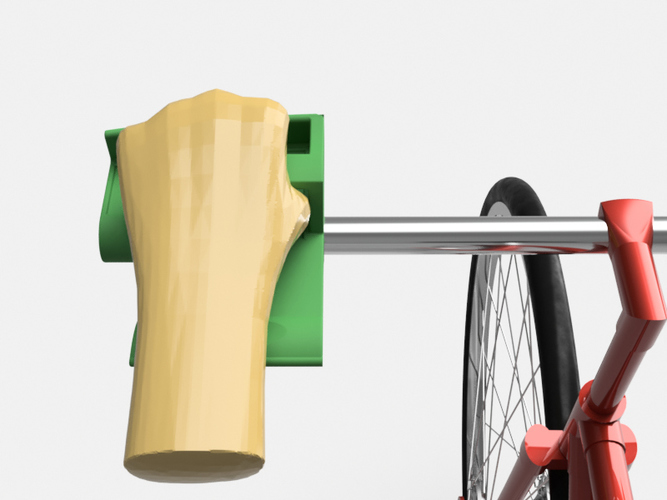 Helper grip for bicycle. 3D Print 95443