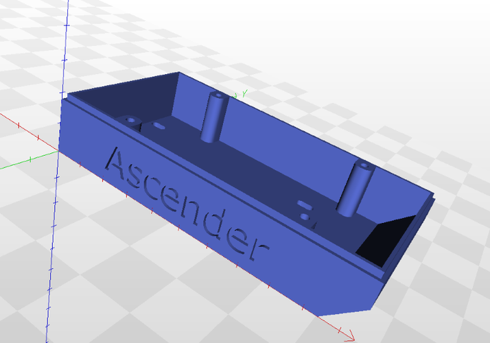 Crawler Scaler Vaterra Ascender front RC-Box and Lipo Holder 3D Print 96133 Crawler Scaler Vaterra Ascender front RC-Box and Lipo Holder 3D Print 96133