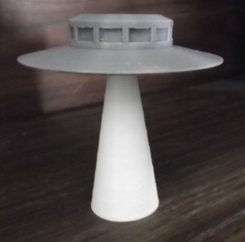 Ufo on Light Beam. 3D Print 96523