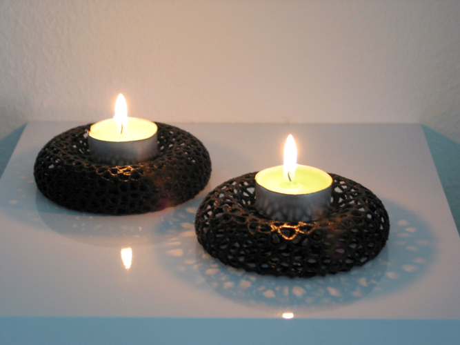 Tealight holder - Voronoi-Style #11 3D Print 96779