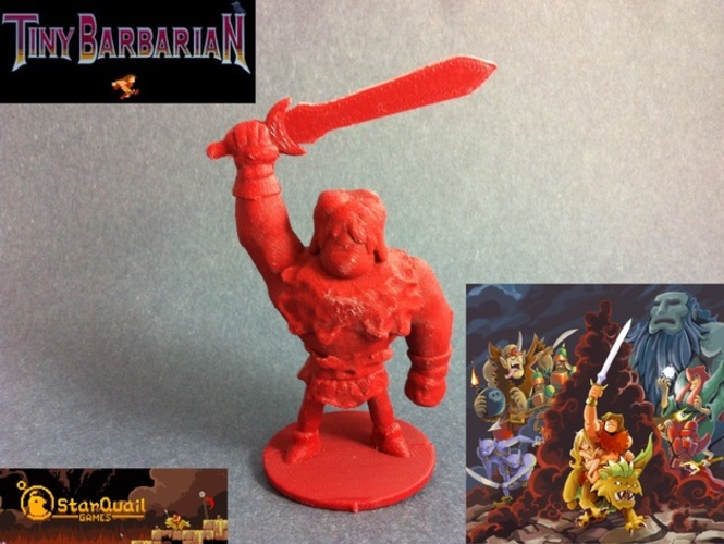 Tiny Barbarian 3D Print 968