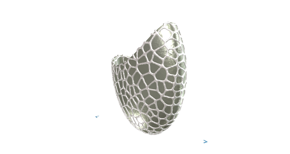 Organic flower pot / Voronoi Vase (2-color) 3D Print 96805