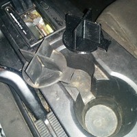 Small 2005 Mustang Cup Holder Insert 3D Printing 96884