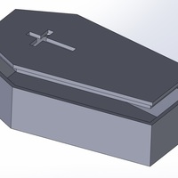Small PET CASKET (COFFIN) 3D Printing 96909