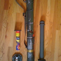 Small AT4 Bazooka Conversion (Firework Artillery Shell) 3D Printing 96995