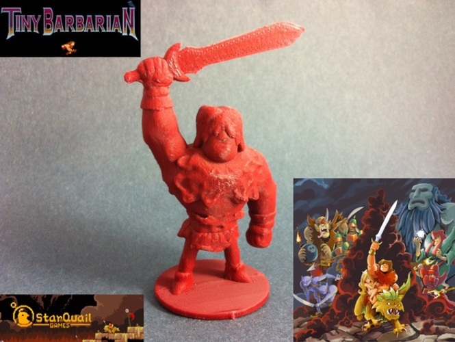 Tiny Barbarian 3D Print 970