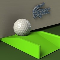 Small Golfer's Doorstop (Putting Aid) 3D Printing 97000