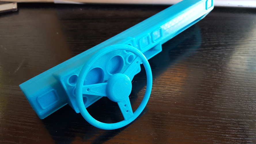 Dashboard steering Wheel Vaterra Ascender SCX10 Crawler Scaler 3D Print 97082 Dashboard steering Wheel Vaterra Ascender SCX10 Crawler Scaler 3D Print 97082