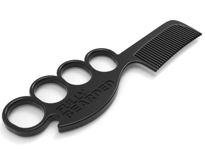 The Knuckled Comb – A Beard Comb 3D Print 97760 The Knuckled Comb – A Beard Comb 3D Print 97760