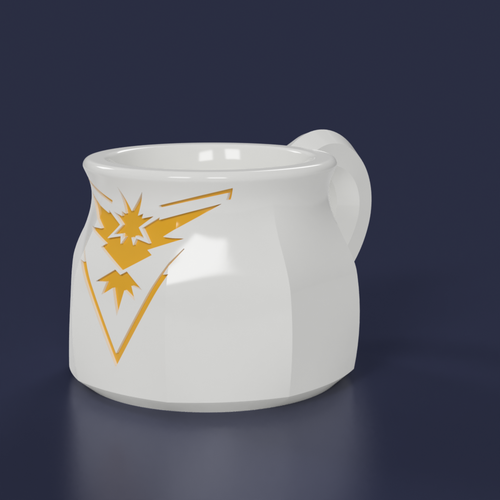 Pokemon Go Team Instinct 8oz Mug 3D Print 97773