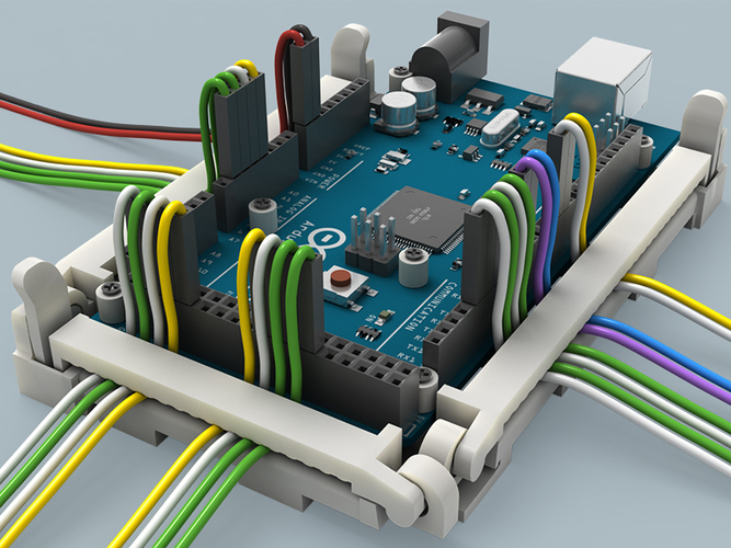 Arduino MEGA2560 Compatible Holder 3D Print 97781