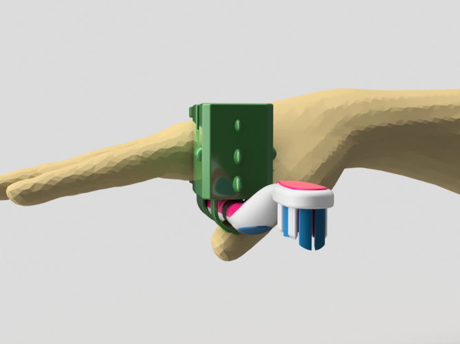 Hand Rex-support for Toothbrush. 3D Print 97782