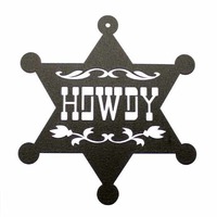 Small Toy Sheriff Badge - Howdy!  3D Printing 97886