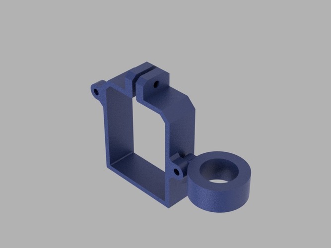 MK8 Mount with Probe Holder (18mm) MK2 3D Print 98190 MK8 Mount with Probe Holder (18mm) MK2 3D Print 98190