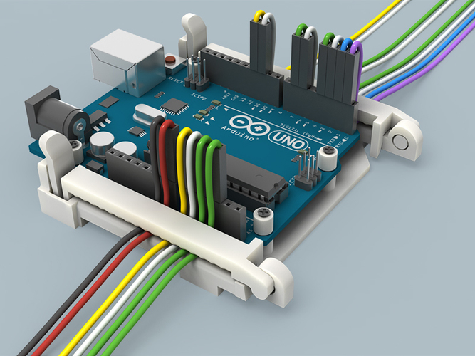 Arduino UNO Compatible Holder 3D Print 98252