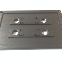 Small 4 Switch Plate 3D Printing 98400