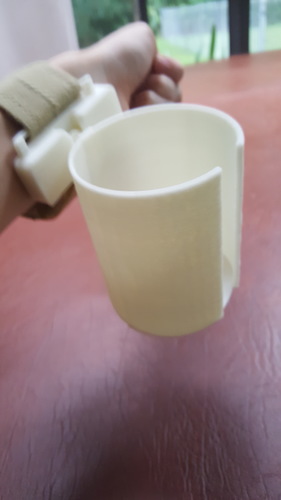 Articulated Wrist Mounted Cup Holder 3D Print 99418