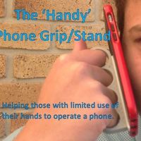 Small 'Handy' Phone Grip/Stand 3D Printing 99490