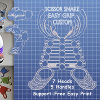 Small Scissor Snake Easy Grip Custom 3D Printing 99646