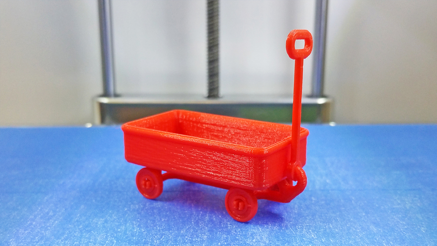 Red Wagon +/- SD card holder 3D Print 99722